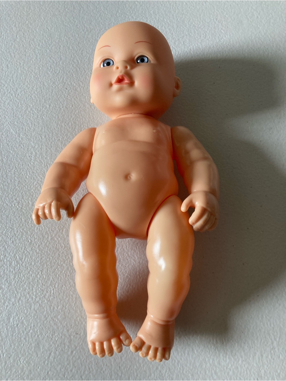 Cititoy Baby Doll 10in Light Complexion No Hair Blue Eyes Nude 2016